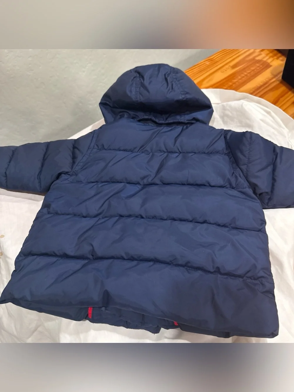 Kids Baby Gap Puffer Pea Coat Winter Jacket - Navy Blue - Size 6-12 Months EUC